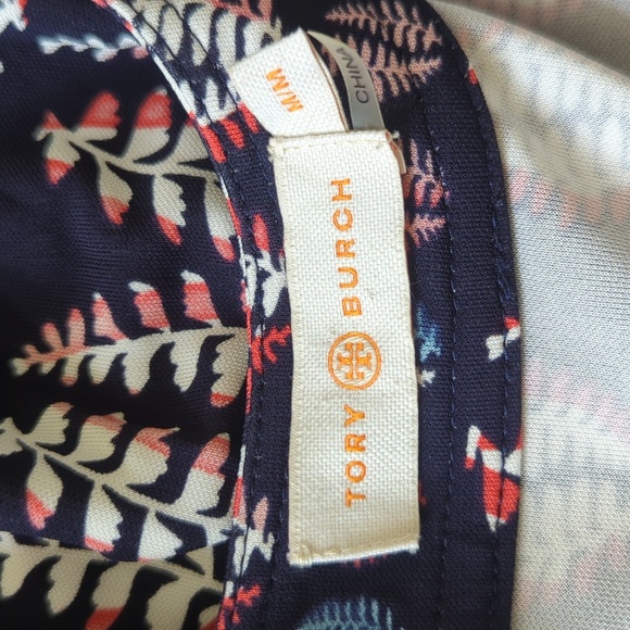 Tory Burch Fantasy Spring Fern Printed Long sleeve Dress - Picture 8 of 9